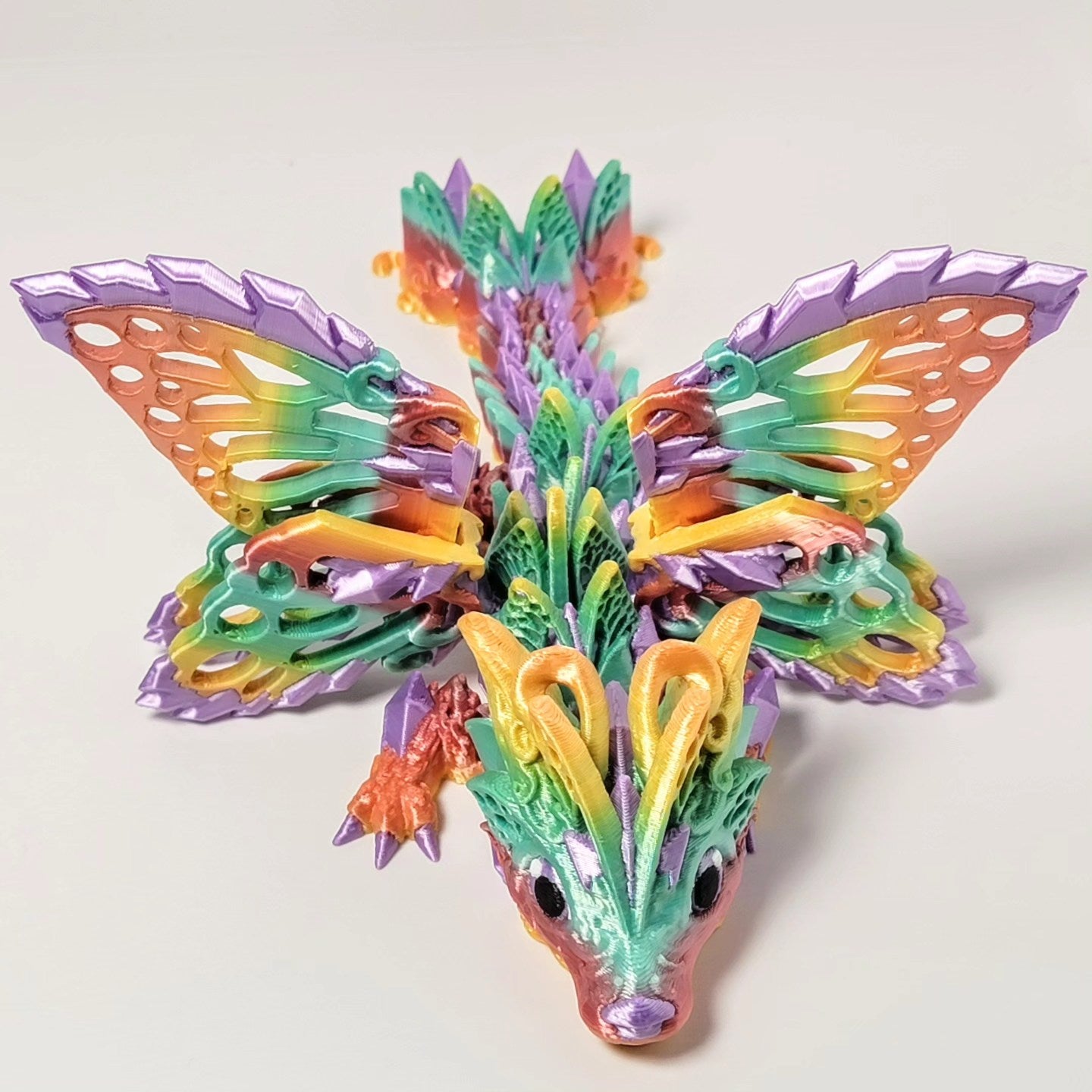 Baby Fae-Wolf Dragon (Spring Rainbow)