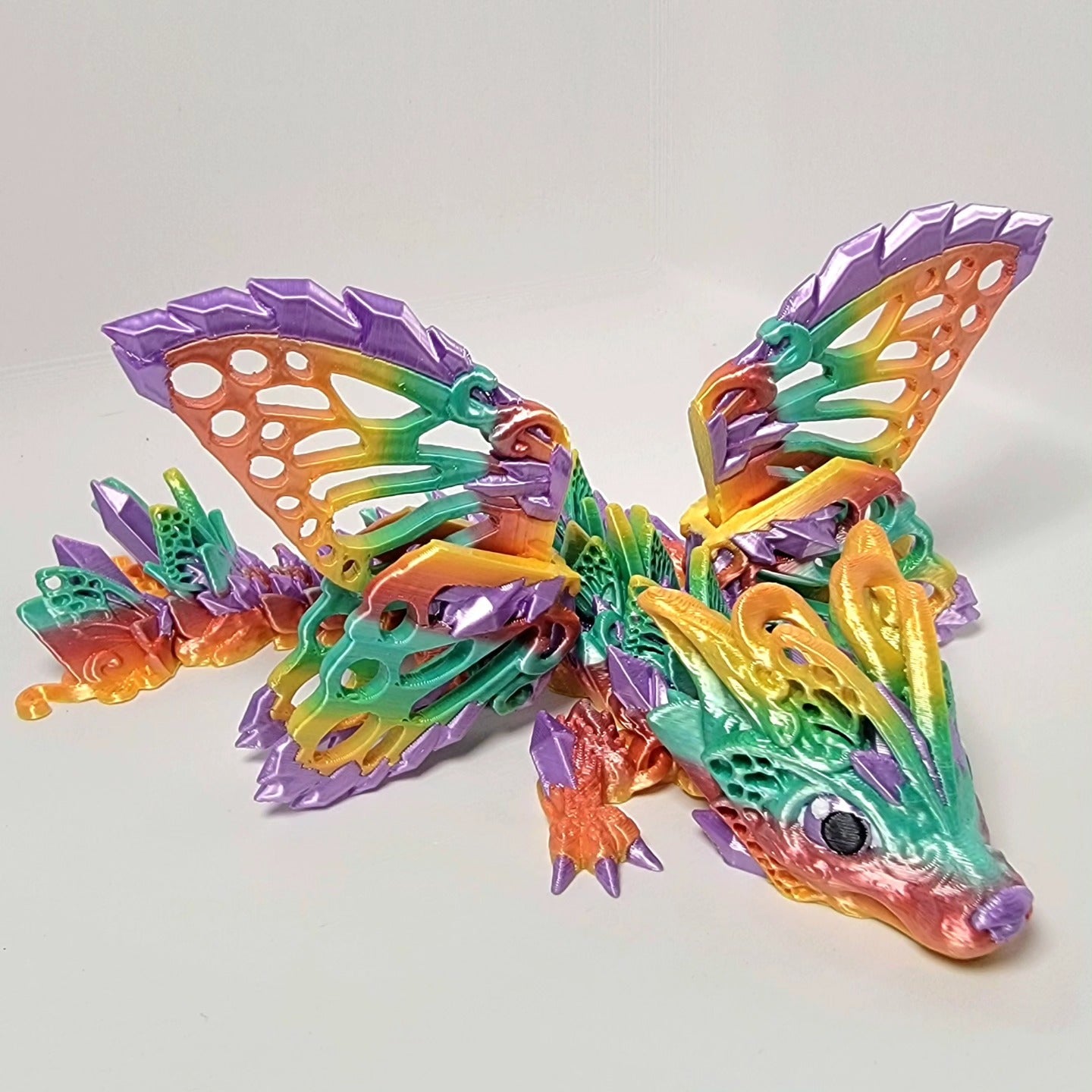 Baby Fae-Wolf Dragon (Spring Rainbow)